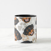 Muster-Hundetatzen Rottweiler Tasse (Zentrum)