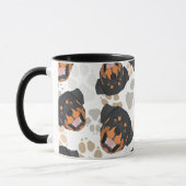 Muster-Hundetatzen Rottweiler Tasse (Links)