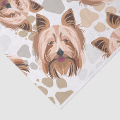 Muster-Hundetatzen Yorkshire Terrier Seidenpapier (Ausschnitt)