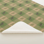 Muster-Hütte für grüne Elchbären Sherpadecke (3/4)