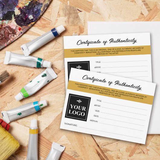 Muster Ihres Logo-Echtheitszeugnisses