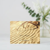 Muster im Sand, Ankündigung einer neuen Adresse (Stehend Vorderseite)