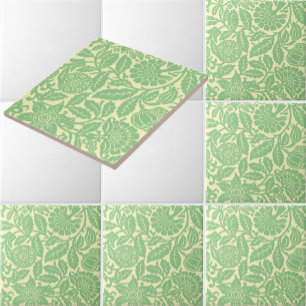 Muster im viktorianischen Stil mit Granatapfel und Fliese