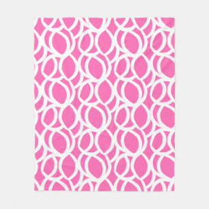 Muster in Abstrakter und rosa Farbe Fleecedecke