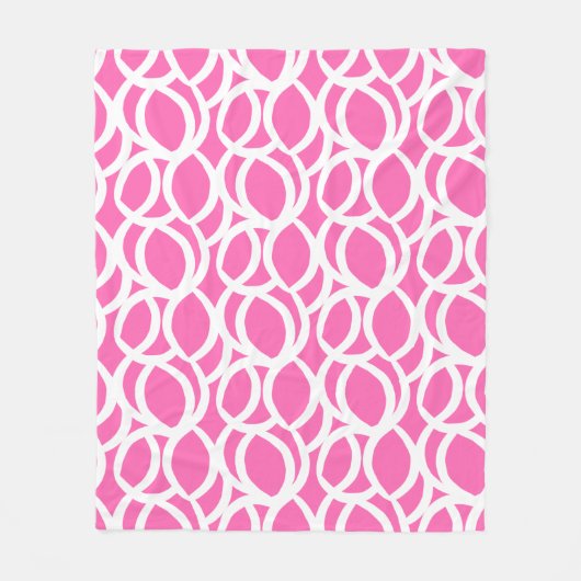Muster in Abstrakter und rosa Farbe Fleecedecke (Vorderseite)