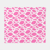 Muster in Abstrakter und rosa Farbe Fleecedecke (Vorderseite (Horizontal))
