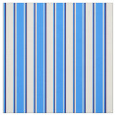 Muster in Beige, Blau und Midnight Blue Stripes Stoff (Muster)
