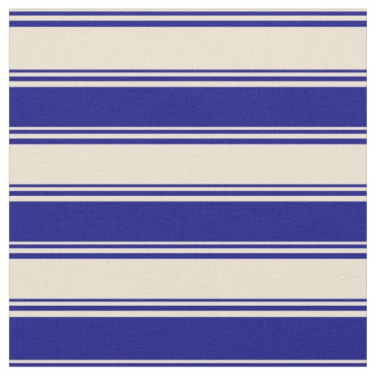 Muster in Beige und Blau Stoff (Nahaufnahme)