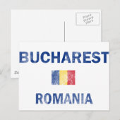 Muster in Bukarest Rumänien Postkarte (Vorne/Hinten)