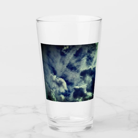 Muster in den Wolken Glas (Vorderseite)