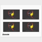 MUSTER IN FOENIX-STICKER RECHTECKIGER AUFKLEBER (Blatt)