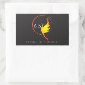 MUSTER IN FOENIX-STICKER RECHTECKIGER AUFKLEBER (Tasche)