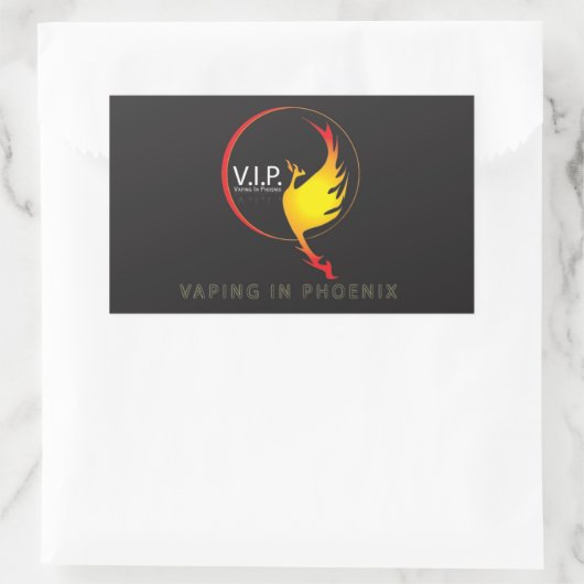 MUSTER IN FOENIX-STICKER RECHTECKIGER AUFKLEBER (Tasche)