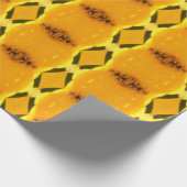 Muster in Gelb Geschenkpapier (Ecke)