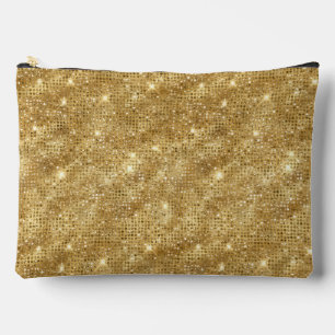 Muster in Gold-Sequenzen Zubehörtasche