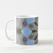Muster in Grau und Blau Kaffeetasse (Links)