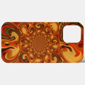 Muster in Orangen-, Braun-, Grün- Case-Mate iPhone Hülle (Rückseite (Horizontal))