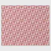 Muster in Pastellrot und rosa Geschenkpapier (Flach)