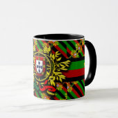 Muster in Portugal Tasse (VorderseiteRechts)