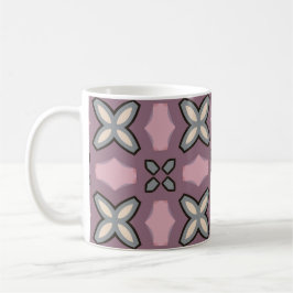 Muster in Rosa und Grau Kaffeetasse