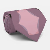 Muster in Rosa und Grau Krawatte (Gerollt)