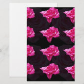 Muster in rosa und schwarz, briefpapier (Vorne/Hinten)