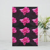 Muster in rosa und schwarz, briefpapier (Stehend Vorderseite)