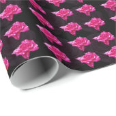 Muster in rosa und schwarz, geschenkpapier (Rolleneckpunkt)