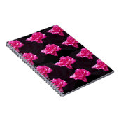 Muster in rosa und schwarz, notizblock (Rechte Seite)