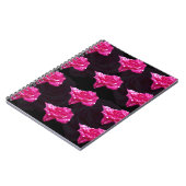 Muster in rosa und schwarz, notizblock (Linke Seite)