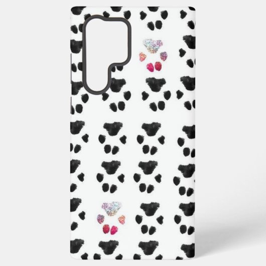 Muster in rosa und schwarz samsung galaxy hülle (Rückseite)