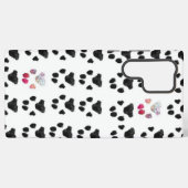 Muster in rosa und schwarz samsung galaxy hülle (Rückseite (Horizontal))