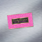 Muster in Rosa und Weiß des Glitzer Magnetische Visitenkarte (Beispiel)