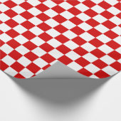 Muster in Rot und Weiß Geschenkpapier (Ecke)