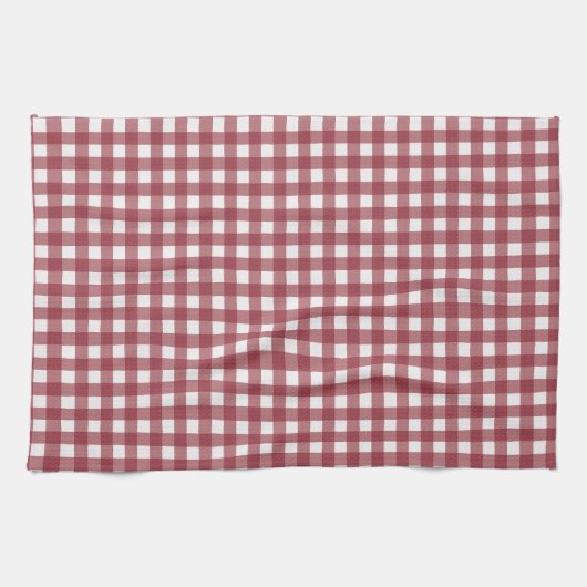 Muster in Rot und Weiß Geschirrtuch (Horizontal)