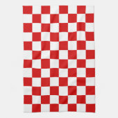 Muster in Rot und Weiß Handtuch (Vertikal)