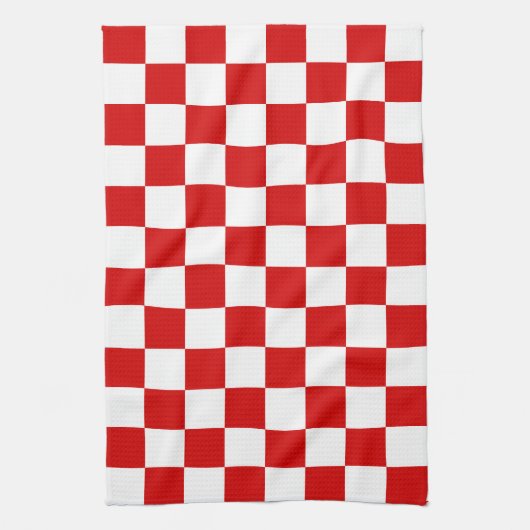 Muster in Rot und Weiß Handtuch (Vertikal)