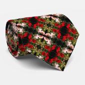 Muster in Rot und Weiß Krawatte (Gerollt)