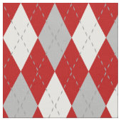 Muster in Rot-Weiß-Raute Stoff (Nahaufnahme)