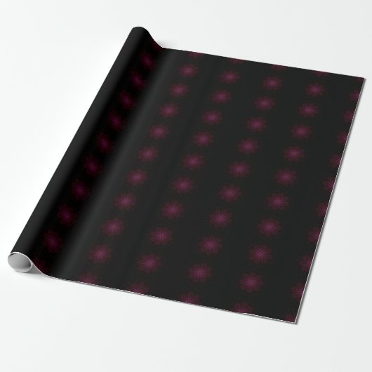 Muster in Schwarz und Rosa Geschenkpapier (Ungerollt)