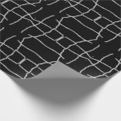 Muster in Schwarz und Weiß Geschenkpapier (Ecke)
