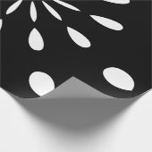 Muster in Schwarz und Weiß Geschenkpapier (Ecke)