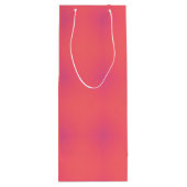 Muster in weichem Rosa und Lila Geschenktüte Für Weinflaschen (Rückseite)