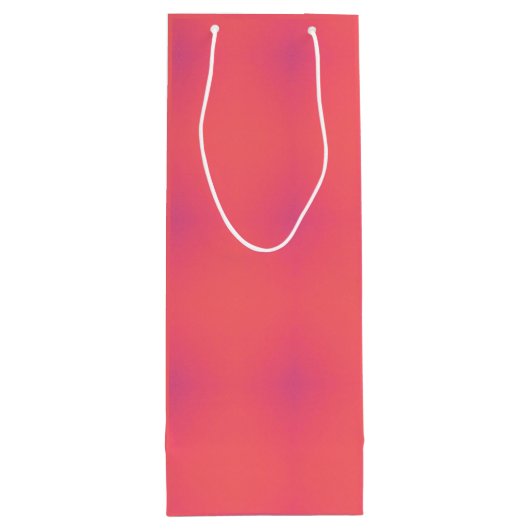 Muster in weichem Rosa und Lila Geschenktüte Für Weinflaschen (Rückseite)