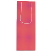 Muster in weichem Rosa und Lila Geschenktüte Für Weinflaschen (Vorderseite)