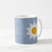 Muster in Weiß und Gelb Kaffeetasse (VorderseiteRechts)