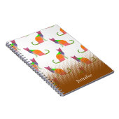 Muster-Individuelle Name für Silhouette-Low-Poly-C Notizblock (Rechte Seite)