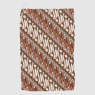 Muster indonesische Batik Golfhandtuch