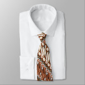 Muster indonesische Batik Krawatte (Gebunden)