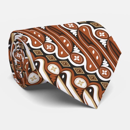 Muster indonesische Batik Krawatte (Gerollt)
